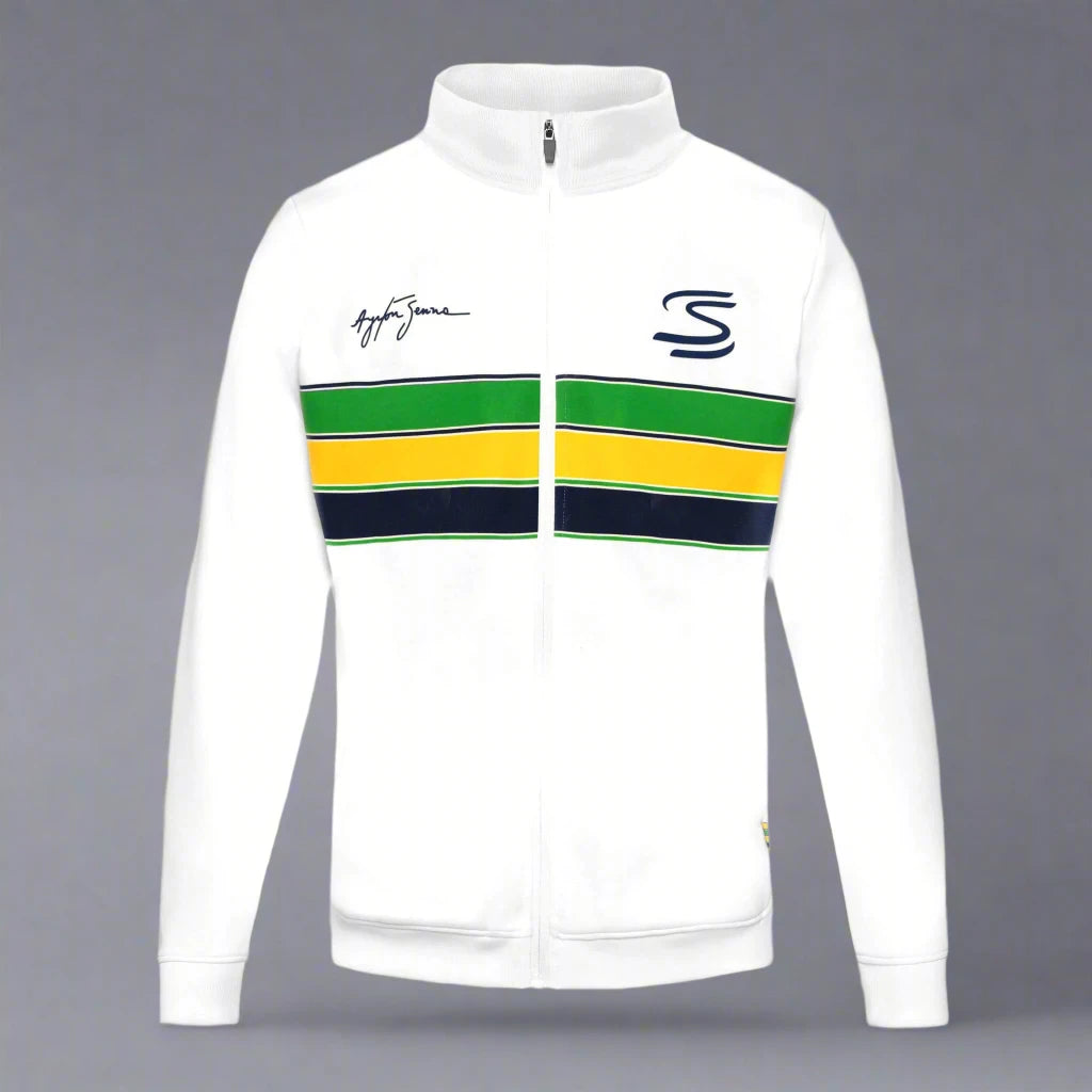 Ayrton Senna Retro Jacket - White