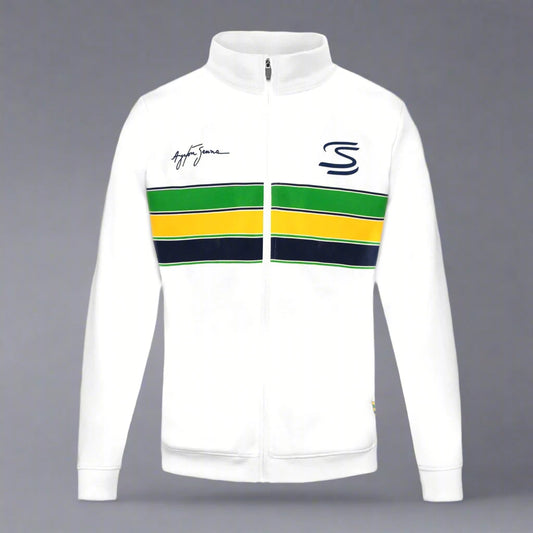 Ayrton Senna Retro Jacket - White