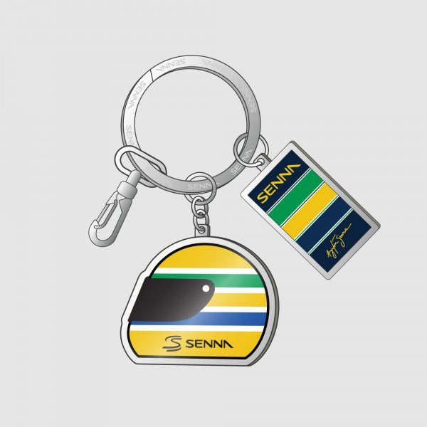 Ayrton Senna Helmet Keychain