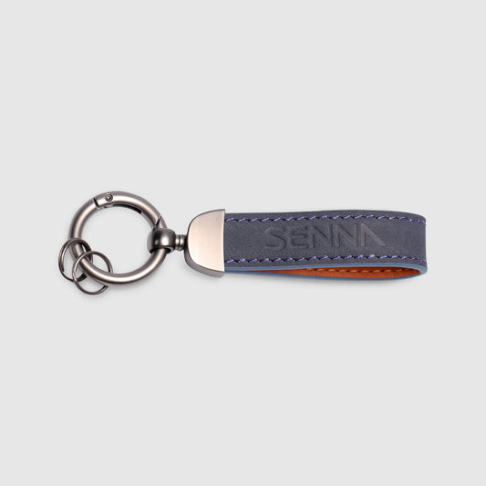 Ayrton Senna Leather Keychain