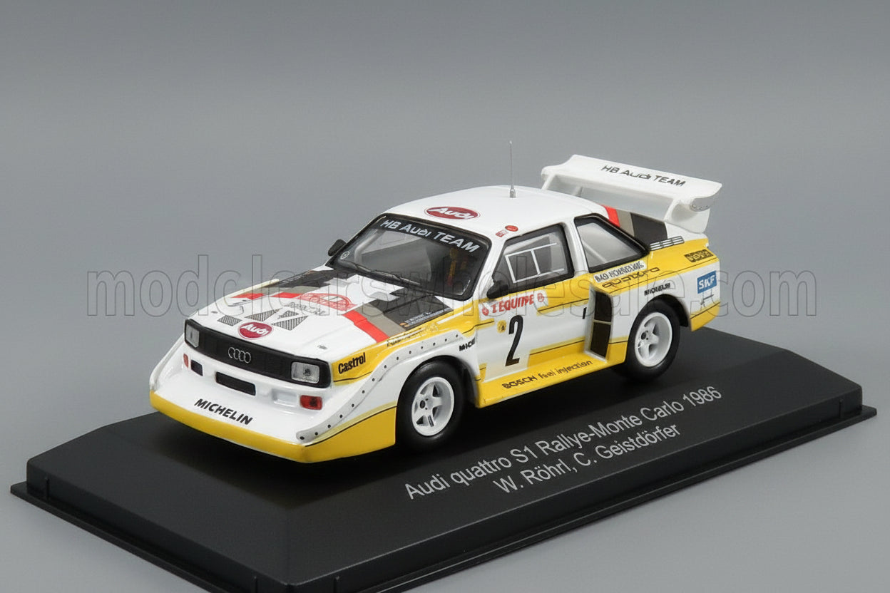 1986 Audi Quattro S1, No. 2 - Rallye Monte Carlo