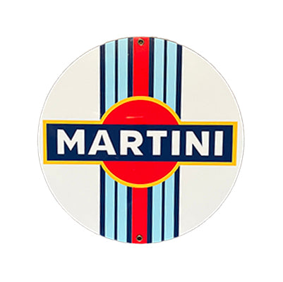 Cartel redondo de reproducción Martini Racing