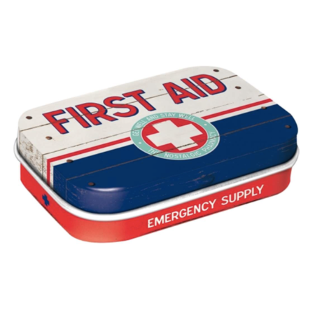 First Aid Blue Mint Box - GaragePassions.ca