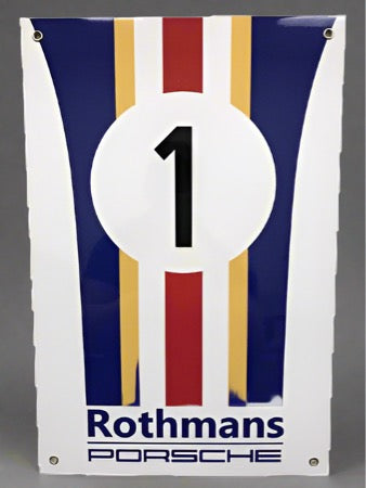 Rothmans Porsche Racing colours reproduction Sign – Garage Passions